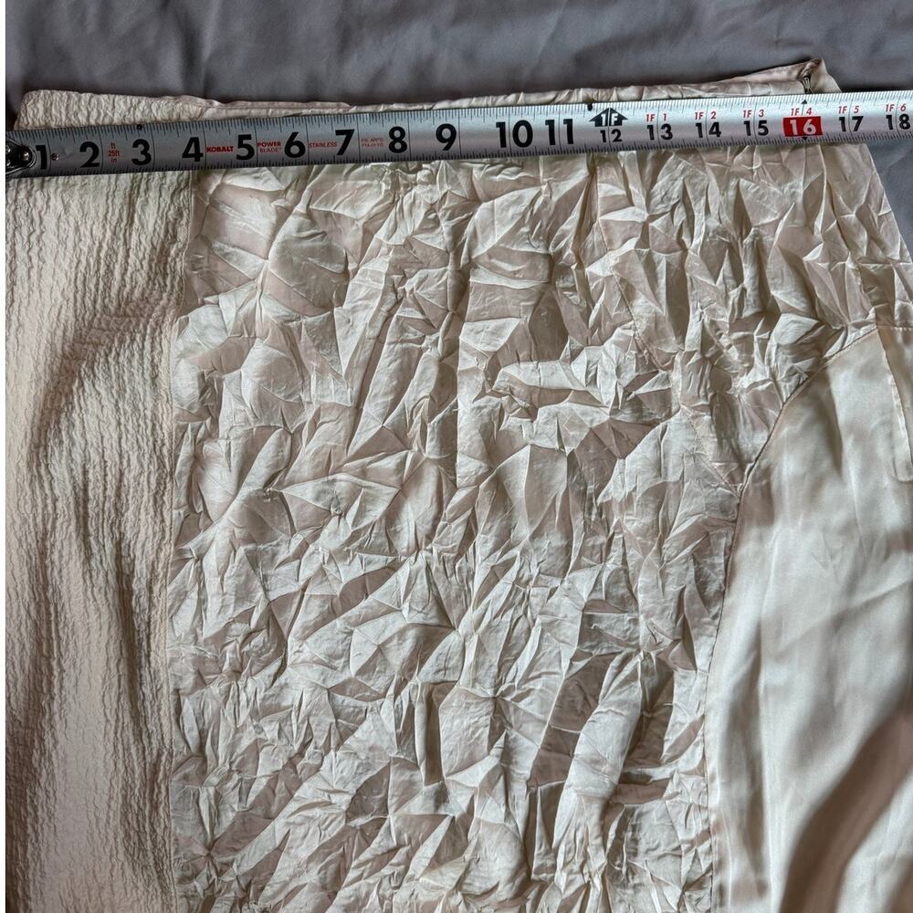 Topshop Ivory Lace Panel Midi Skirt Women’s US 10 EU 42- NWT - Picture 8 of 12
